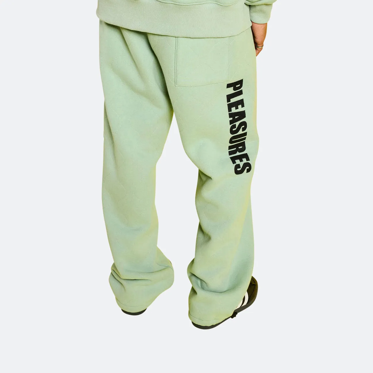 Pleasures Wave Quilted Easy Pants Distressed finish Anti Pilling Textile