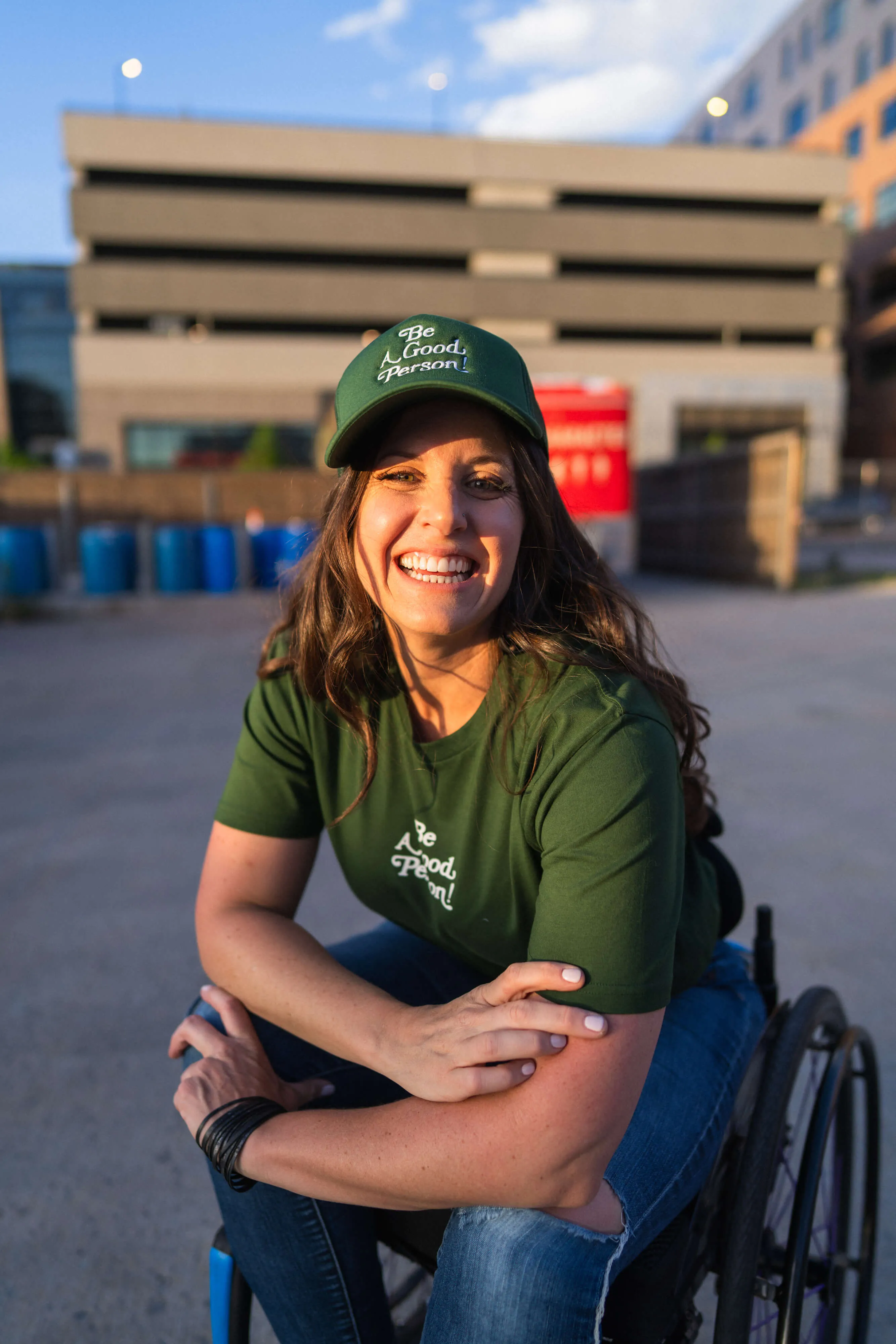 Layering Piece MinimalBranding Exclamation T-Shirt - Green