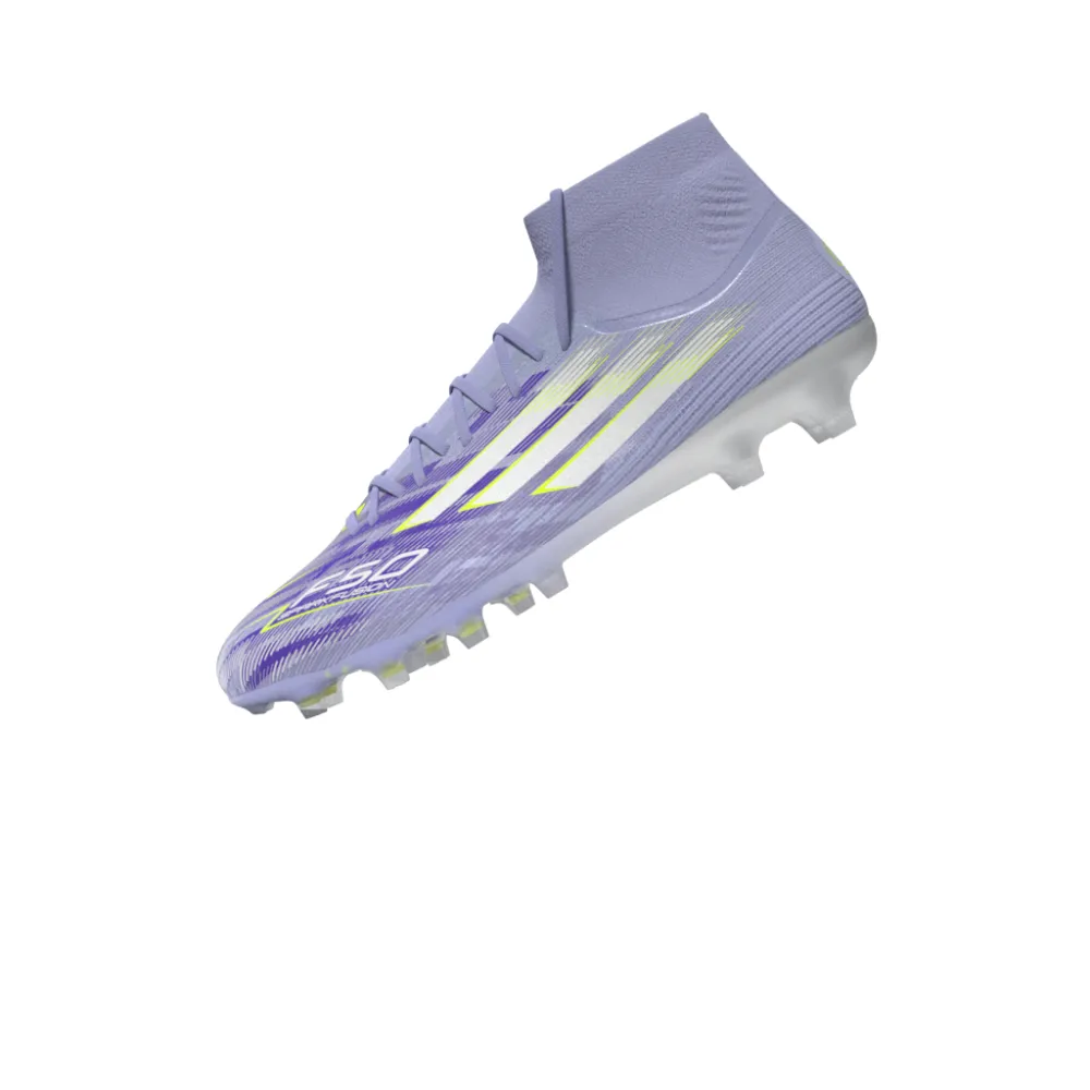 Adidas F50 Women's Sparkfusion Pro FG/AG Football Boots (Violet Tone/Lucid Lemon/Purple Rush) warranty grip - enhanced shoes