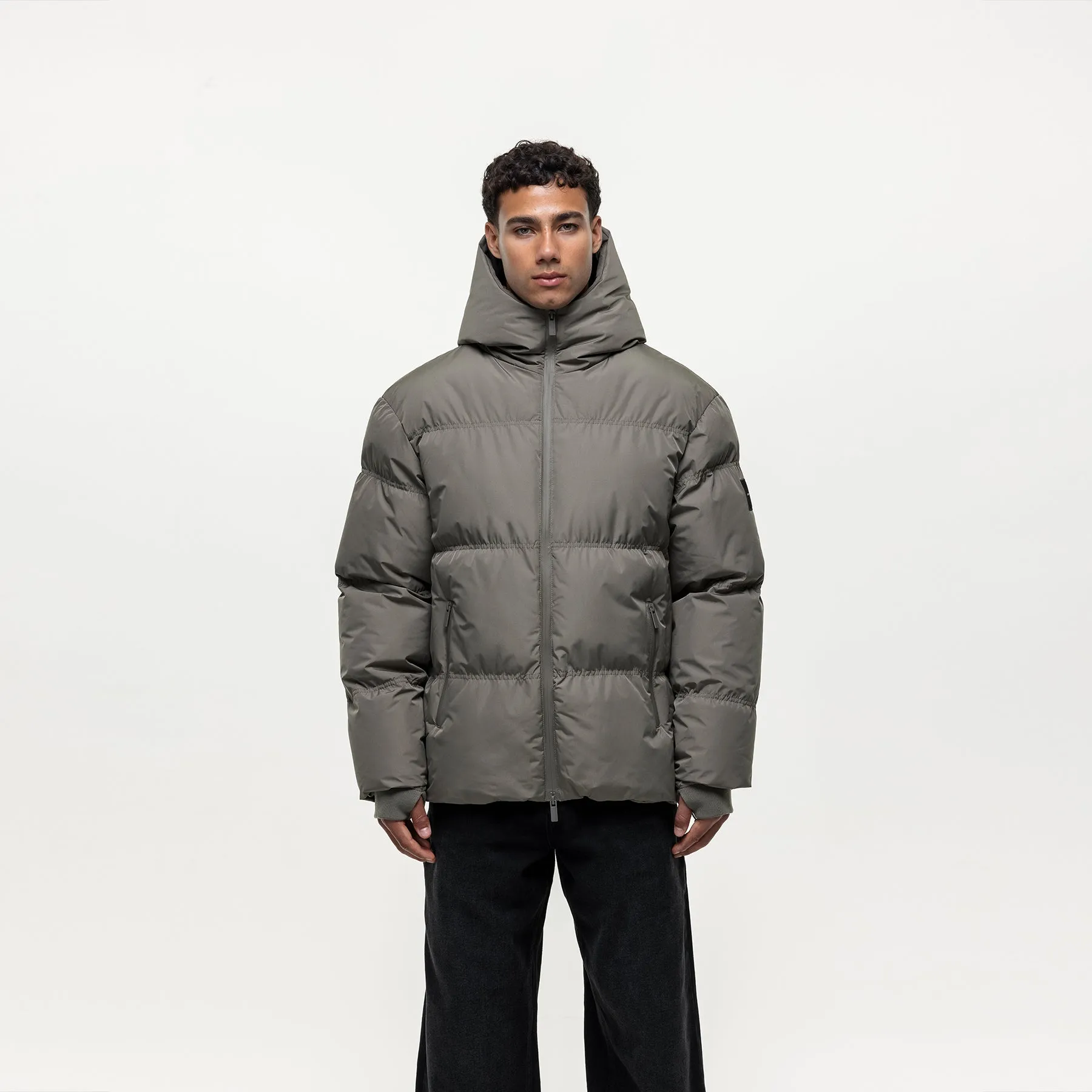 Arctic Olive Puffer Jacket BreathableLining