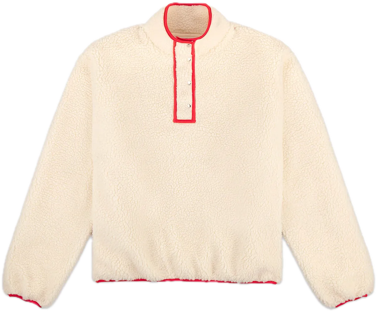 Pullover Fleece Adjustable Hem Cords