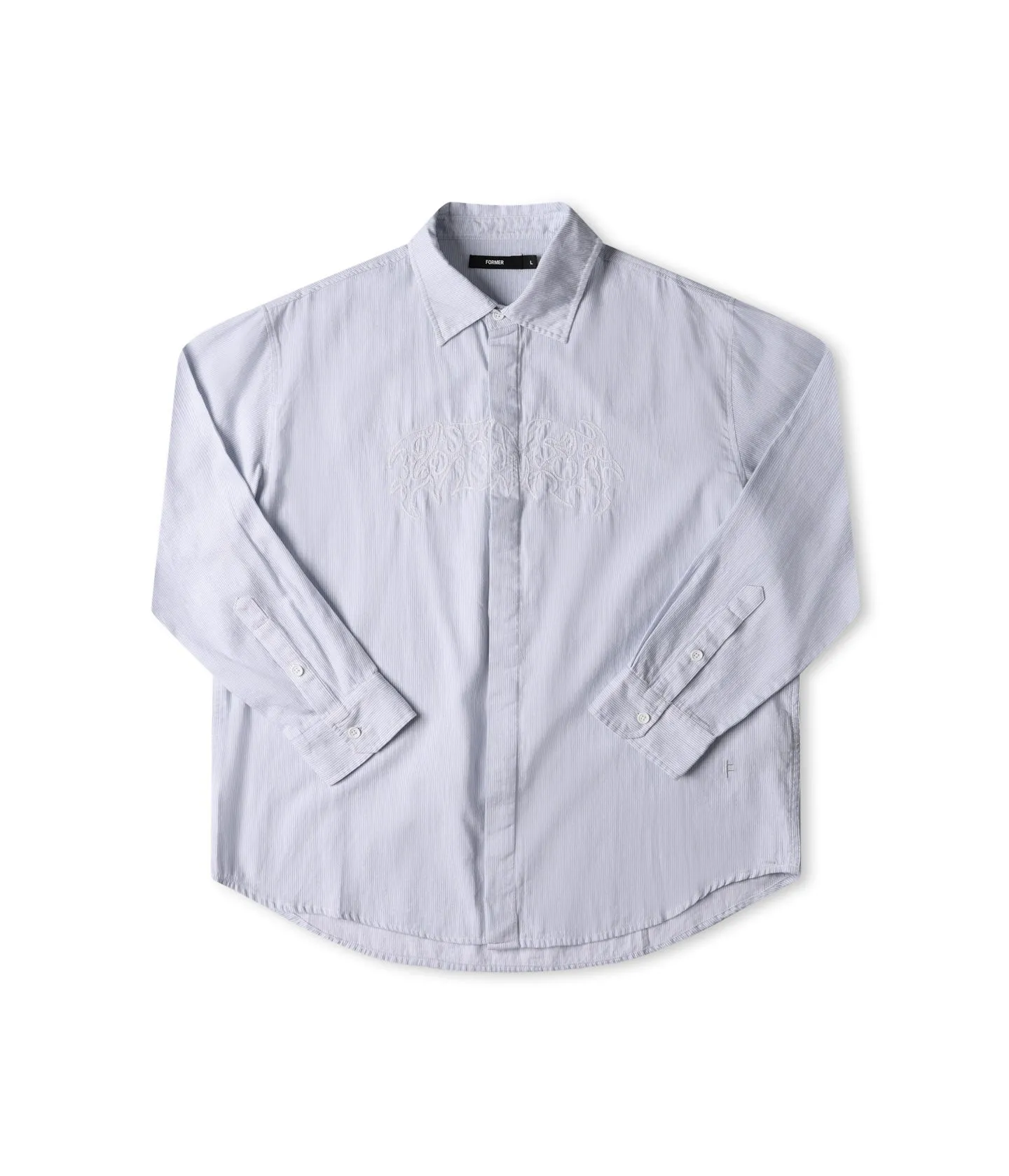 Cozy Waist Sleek Performance Fit PUNCTURE LS SHIRT // WHITE