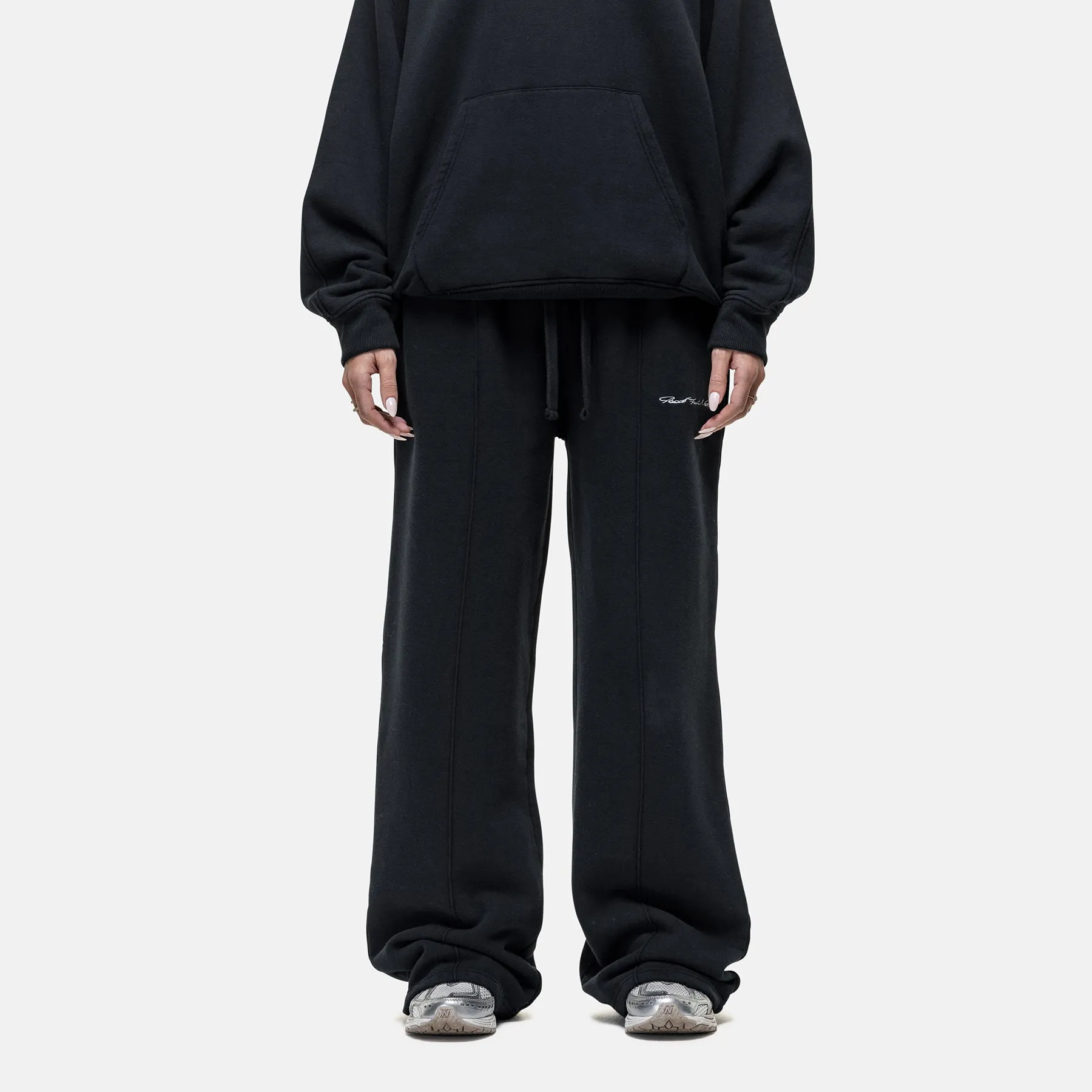 Sporty Comfort Wear Scribble Washed Black Jogger