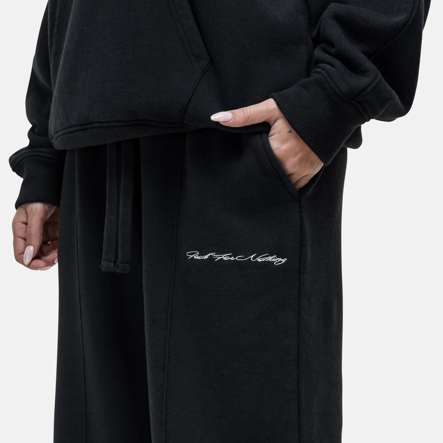 Comfy Movement Fit Scribble Washed Black Jogger