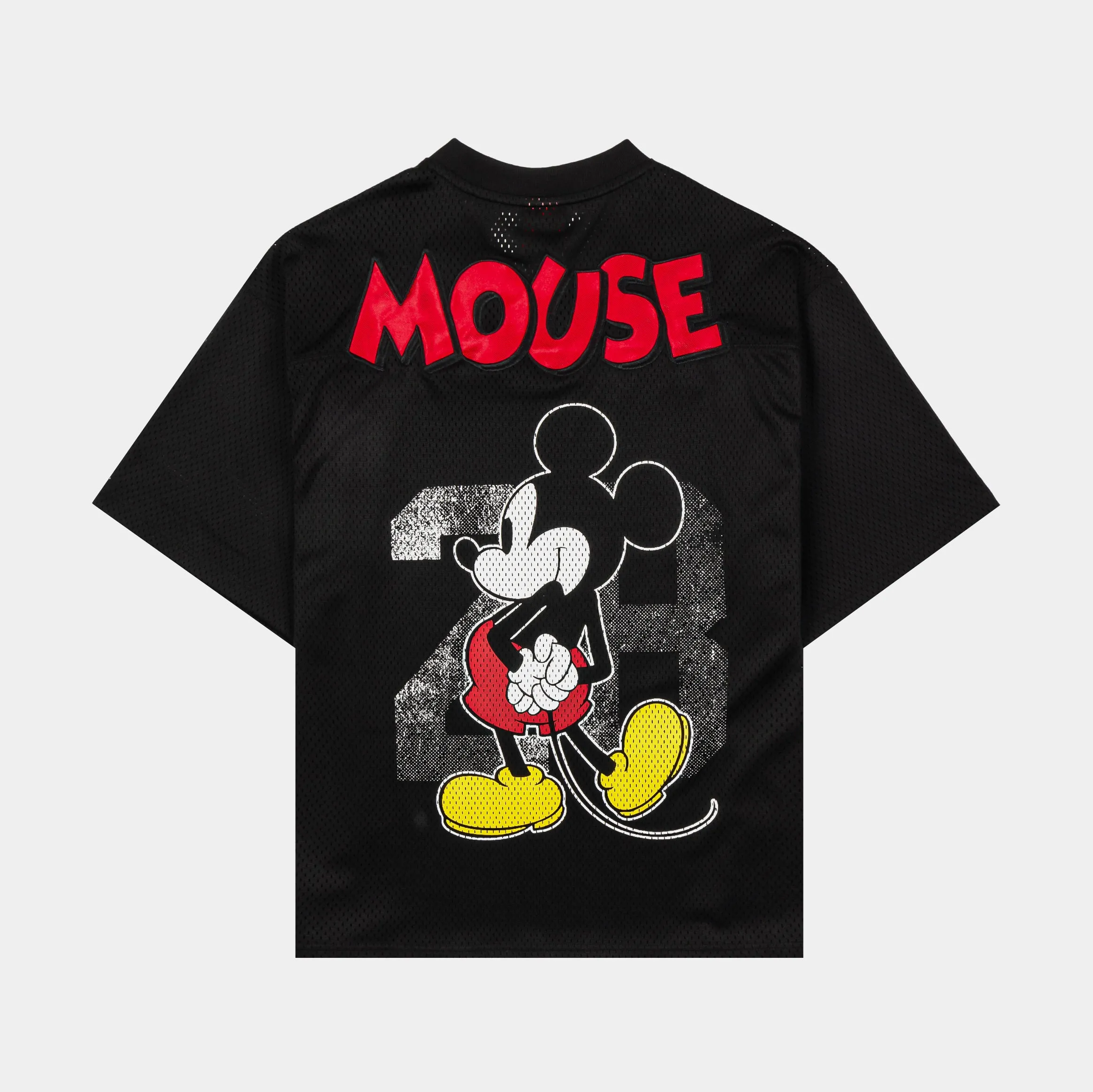 Multi Panel Design Disney Mickey and Friends By Shoe Palace 28 Mens Jersey (Black/Red)