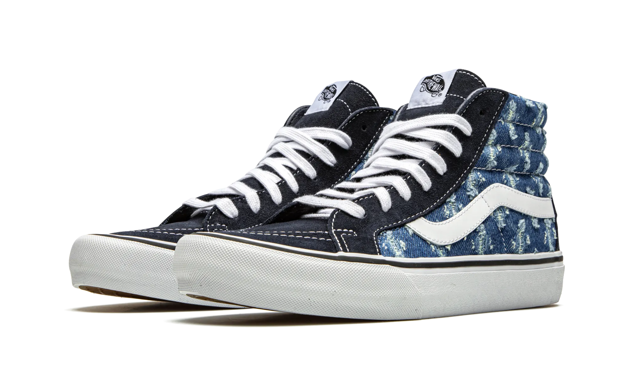 Sk8-Hi "Supreme Hole Punch Denim - Blue" Smooth Inner Seams Summer Base