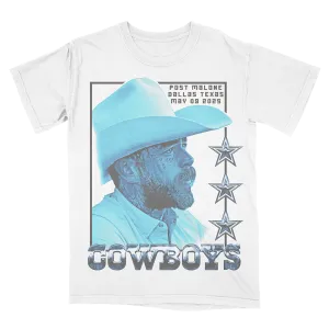 Post Malone X Dallas Cowboys Photo T-Shirt Weekend Smart Travel Trend Look