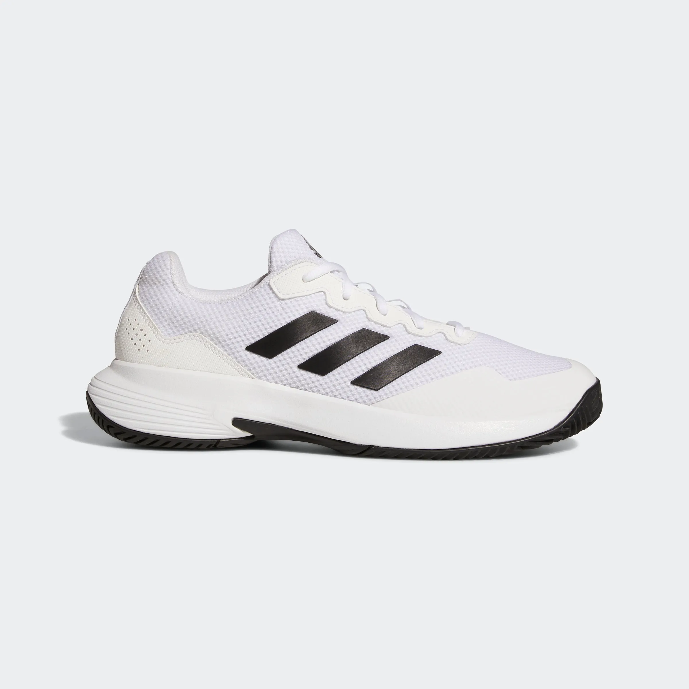 Minimalist Aesthetic Design Heat Guard adidas Gamecourt 2.0 Tennis Shoes | Black/White | Men's