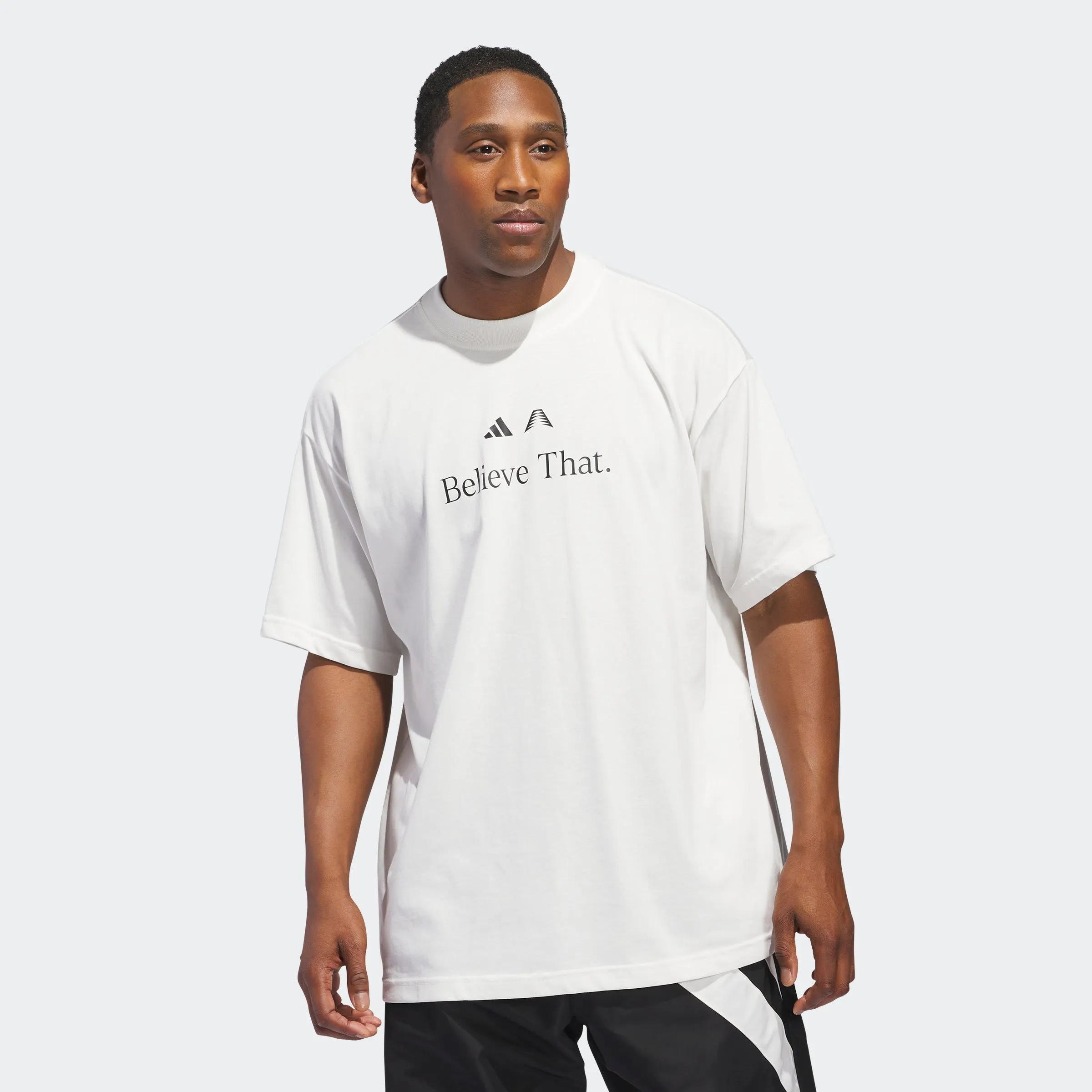 Geometric precision DurableStitching Adidas Anthony Edwards Believe That Tee