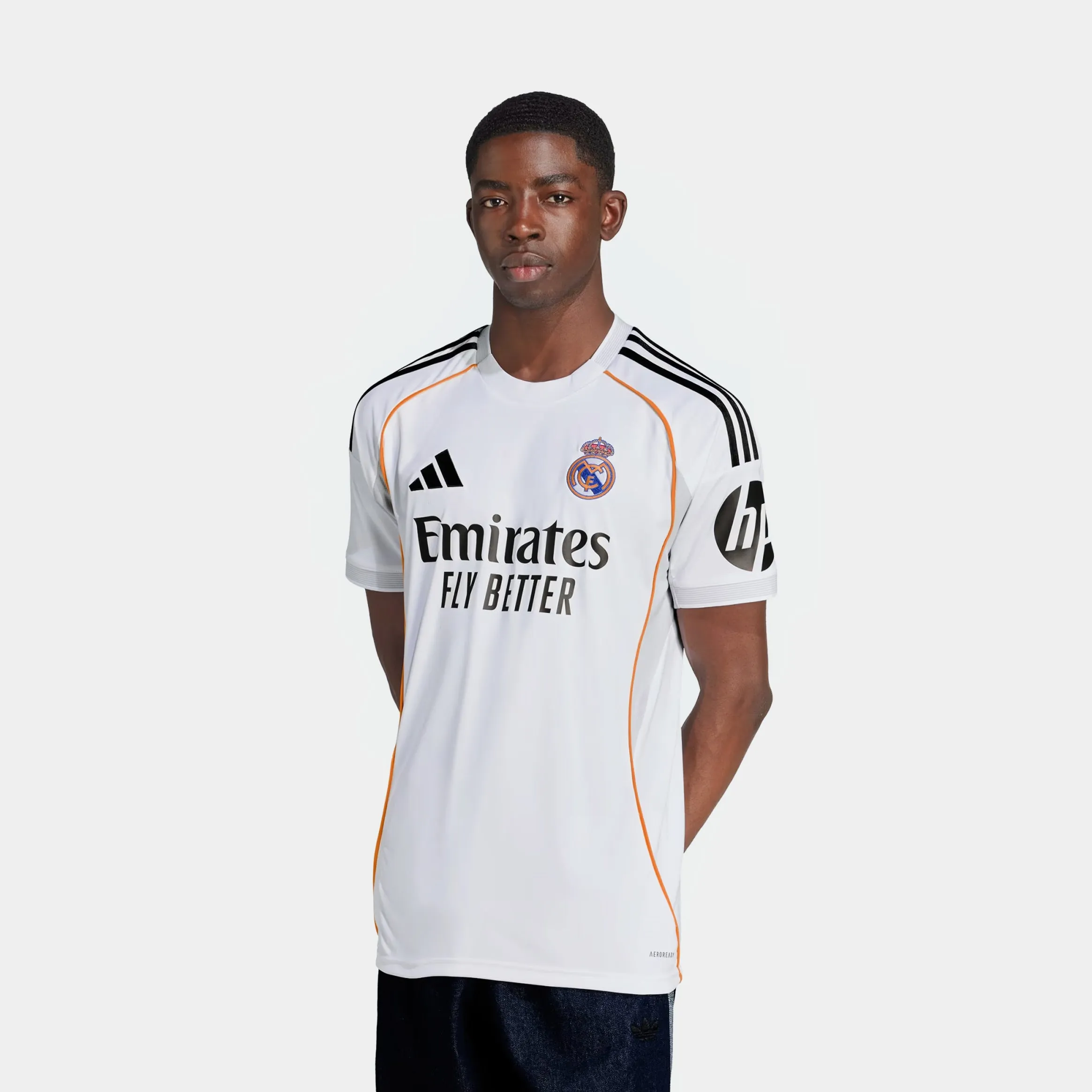 Real Madrid 25/26 Mens Jersey (White/Black) Comfortable Gear