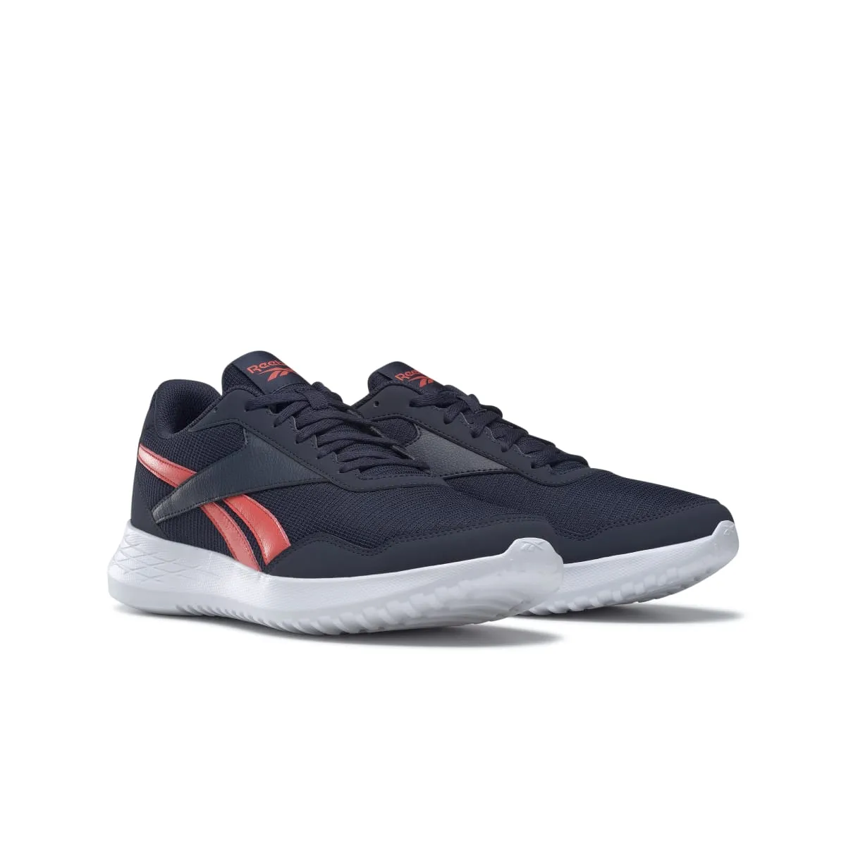 Dynamic Arch Weave high - arch - feature shoes REEBOK GY1442 ENERGEN LITE MN'S (Medium) Navy/Orange/White Mesh Running Shoes