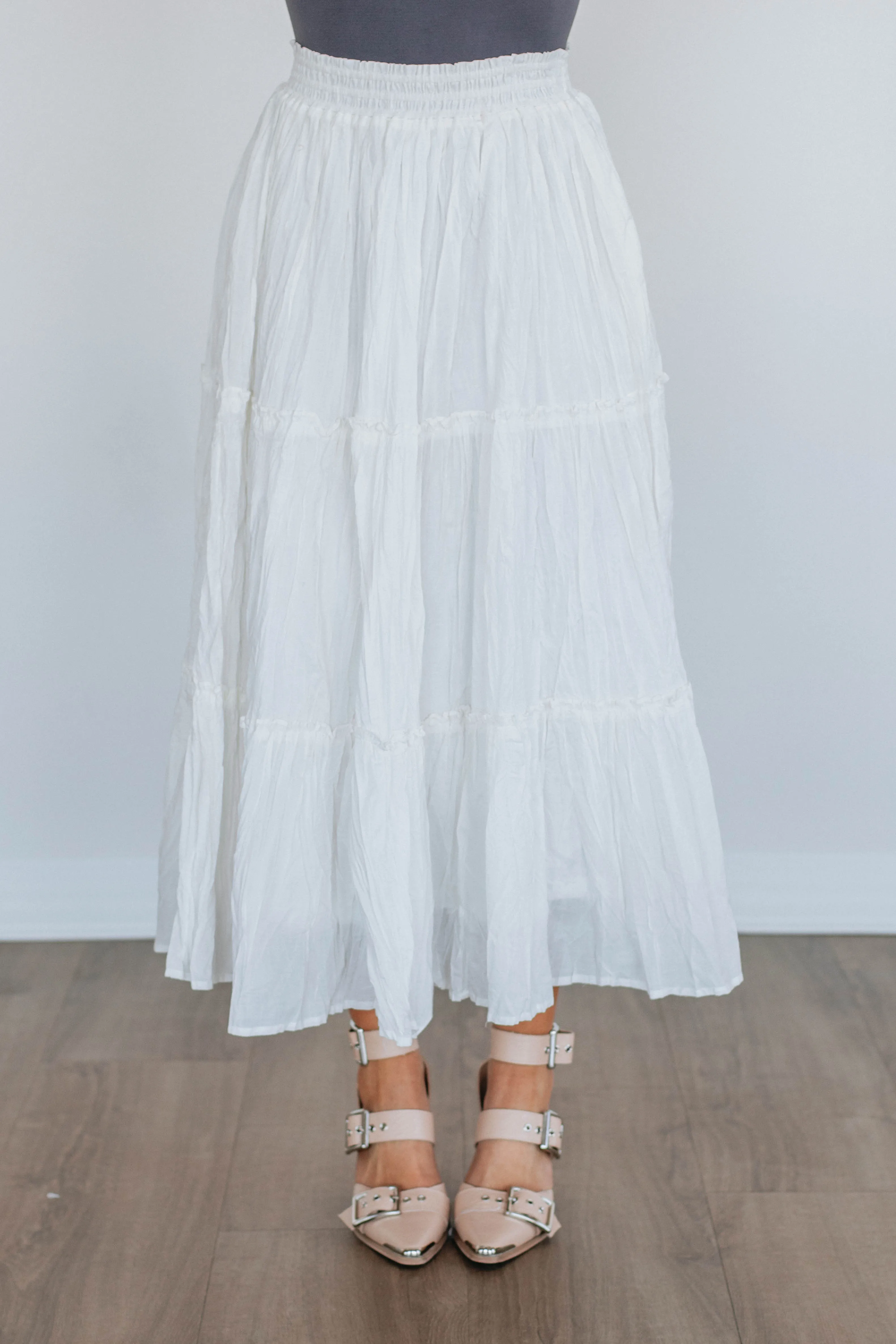 Sonita Tiered Skirt Affordable Fashion Bold Look