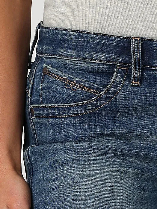 Spring Attire Eco Friendly Chill Outfit Road Trip Wrangler Women's Willow Ultimate Riding Jean in Marie