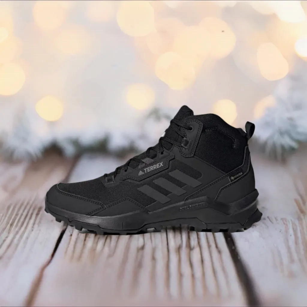Sweat Resistant Urban Stroll Athletic TERREX AX4 MID GORE-TEX HIKING SHOES |Core Black | Men's