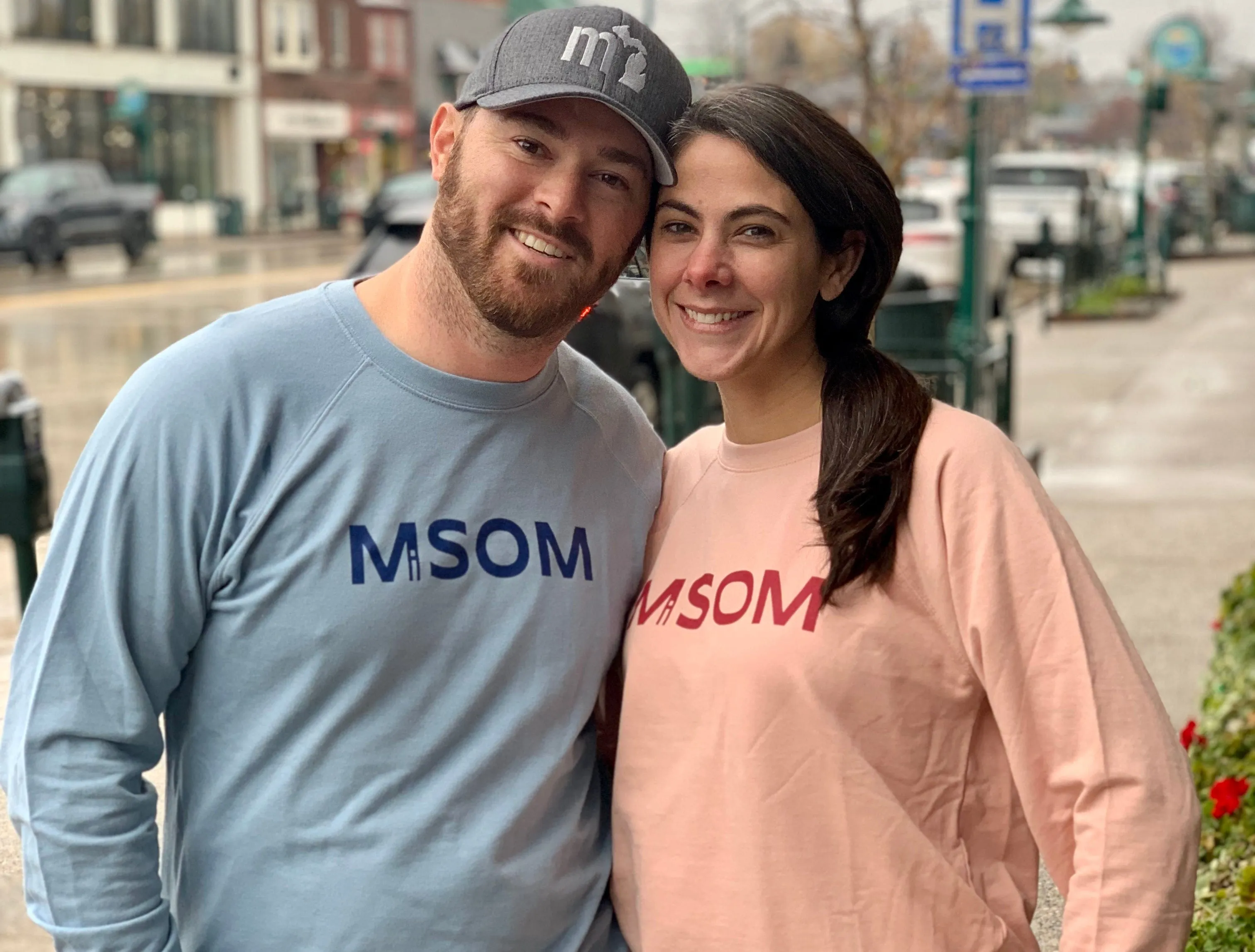 MiSOM Crew Neck - Rose & Red Versatile Look Vintage Style