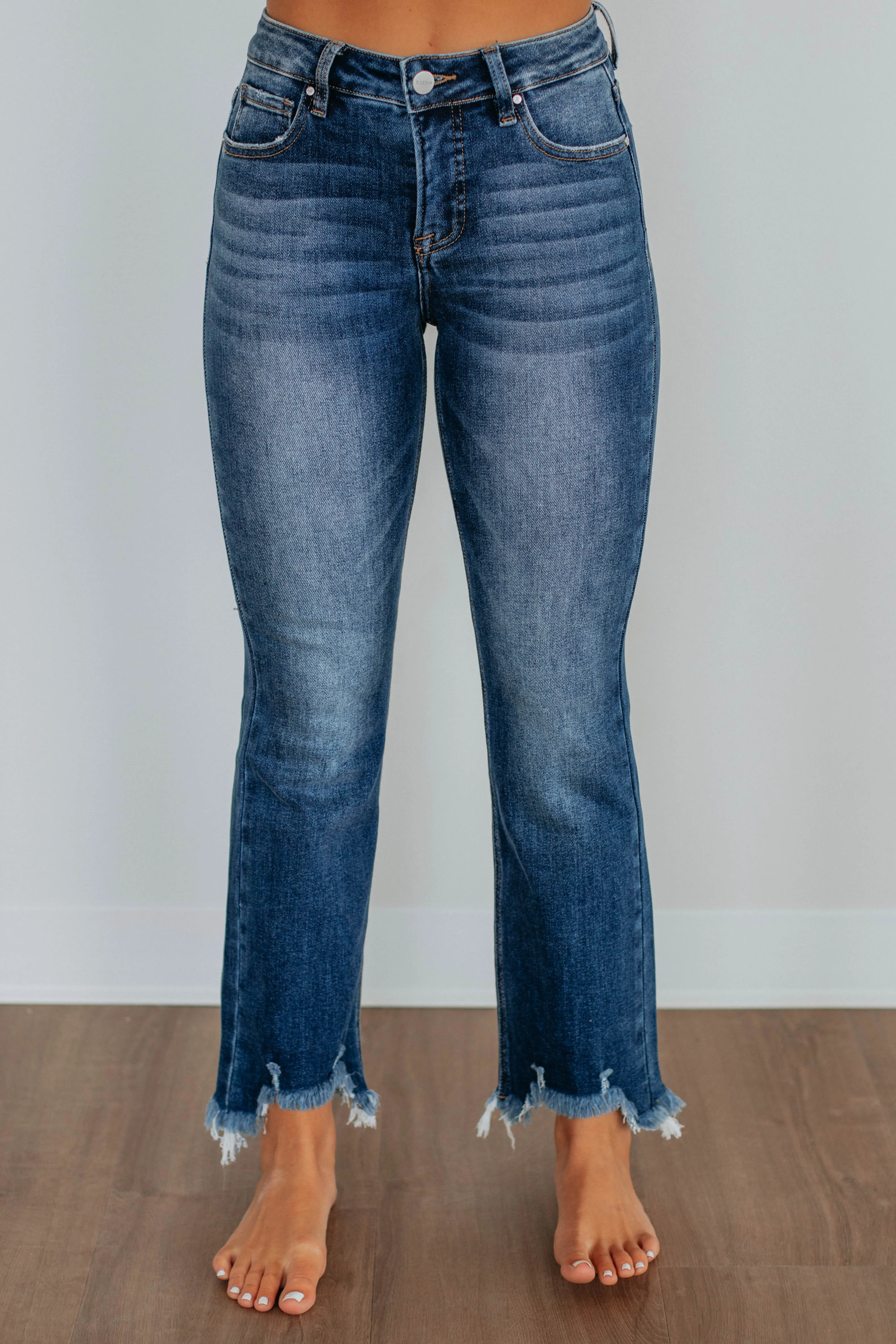 Neona Risen Jeans - Dark Wash Date Night Casual Friday