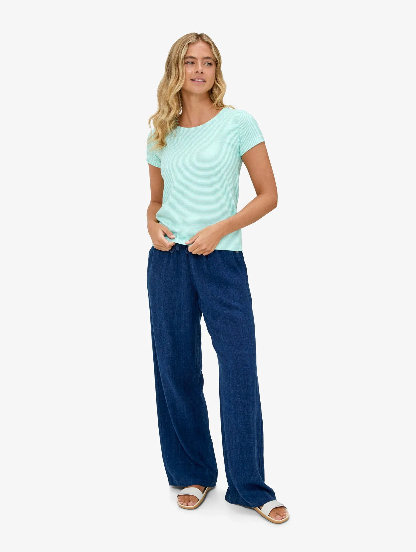 Relaxed Style Everyday Party Look Women's Sker Linen Trousers