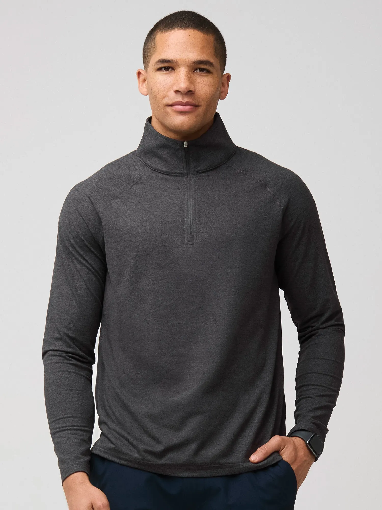 Cozy Wear Charcoal Tech Quarter Zip