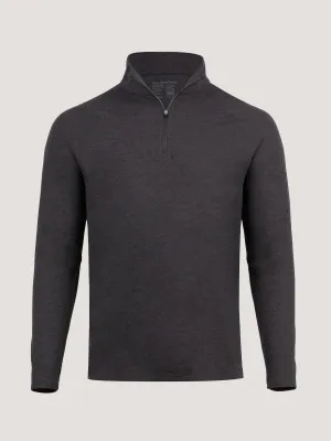 Seamless construction Charcoal Tech Quarter Zip