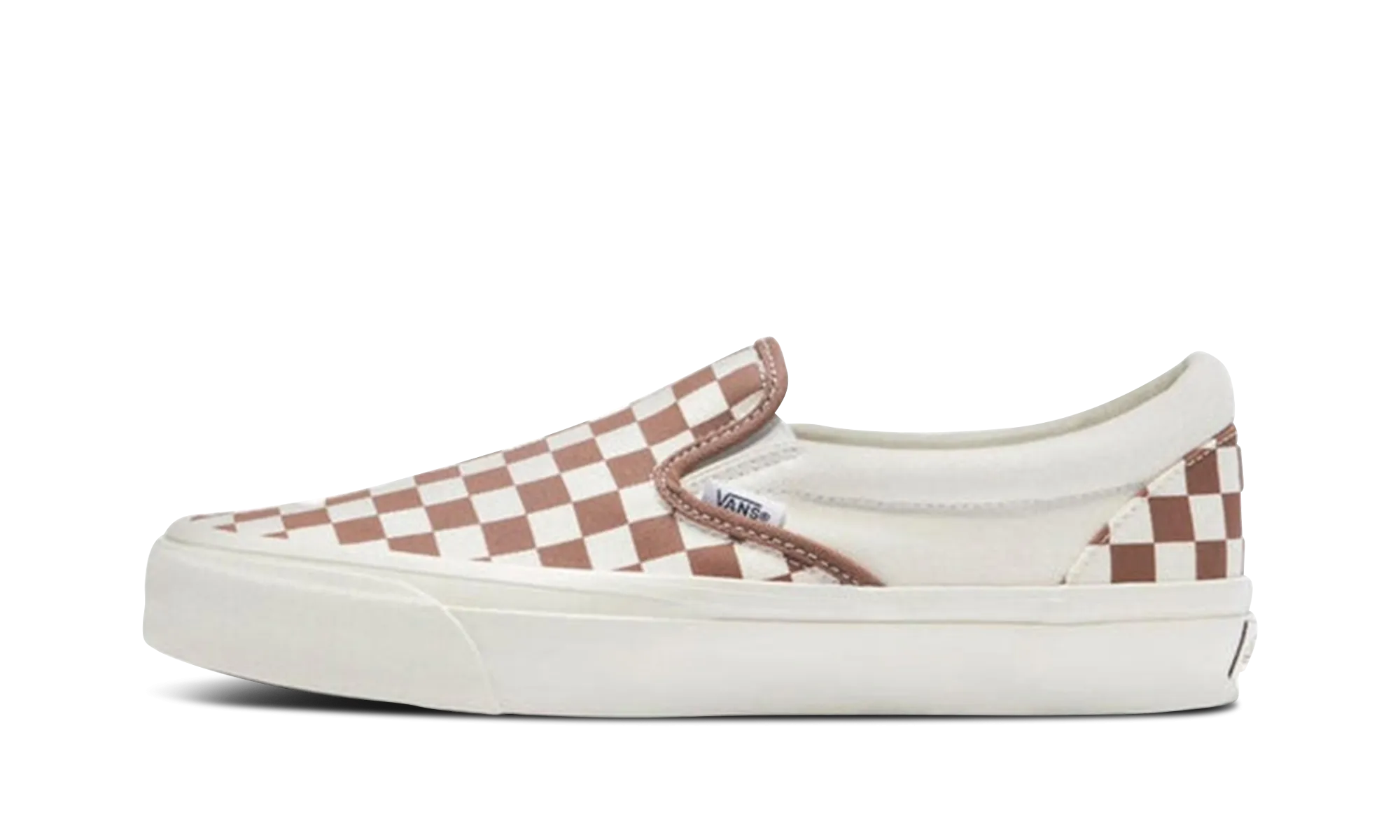 Premium Slip-On 98 "Checkerboard - Coffee Brown" Soft Interior