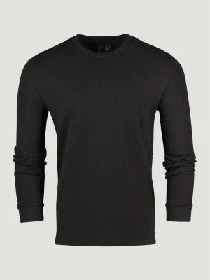 Cozy Layer Fit Black Thermal Long Sleeve Crew