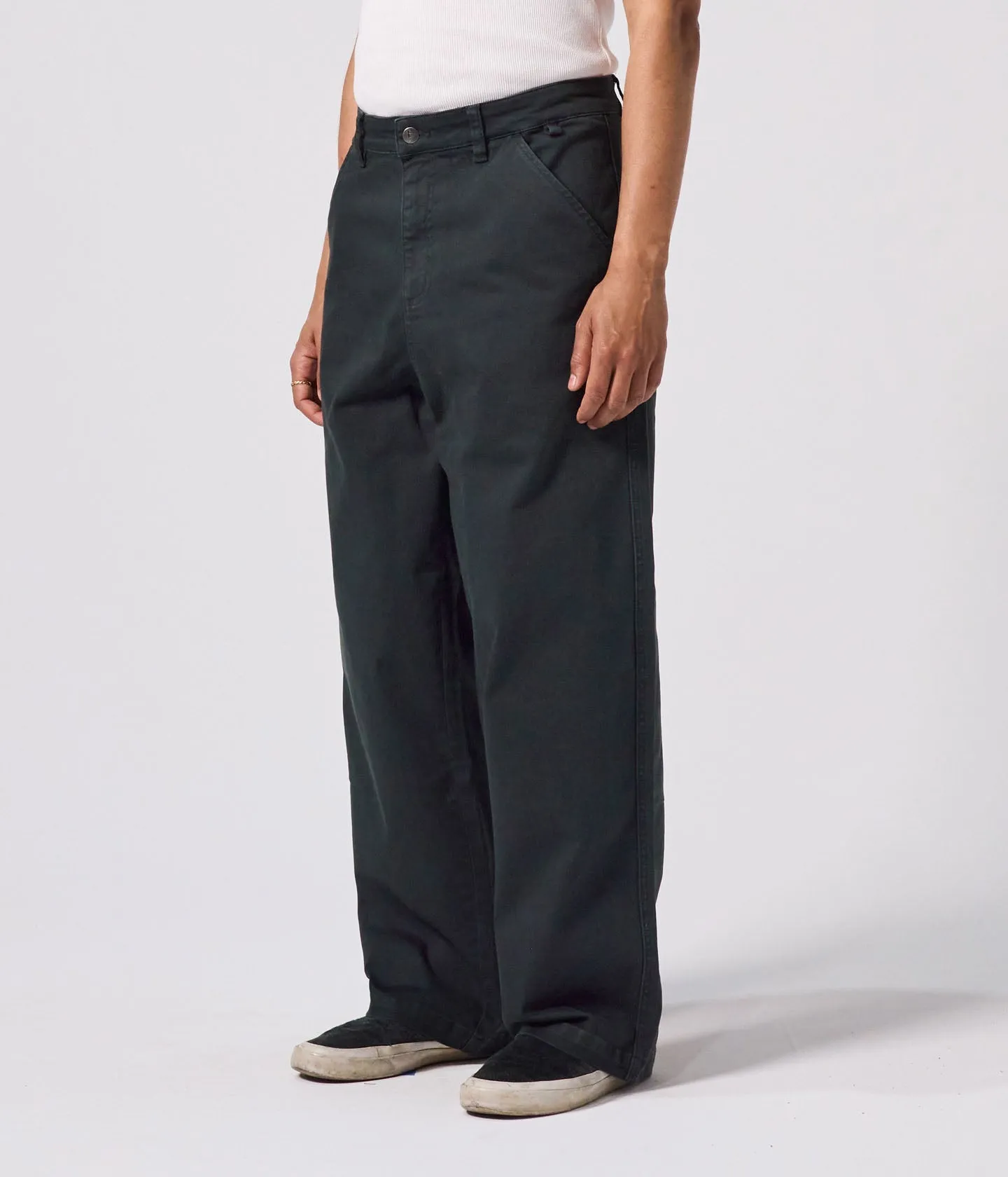 REYNOLDS DENIM OVERDYE PANT // IVY STONE WindResistantMaterial