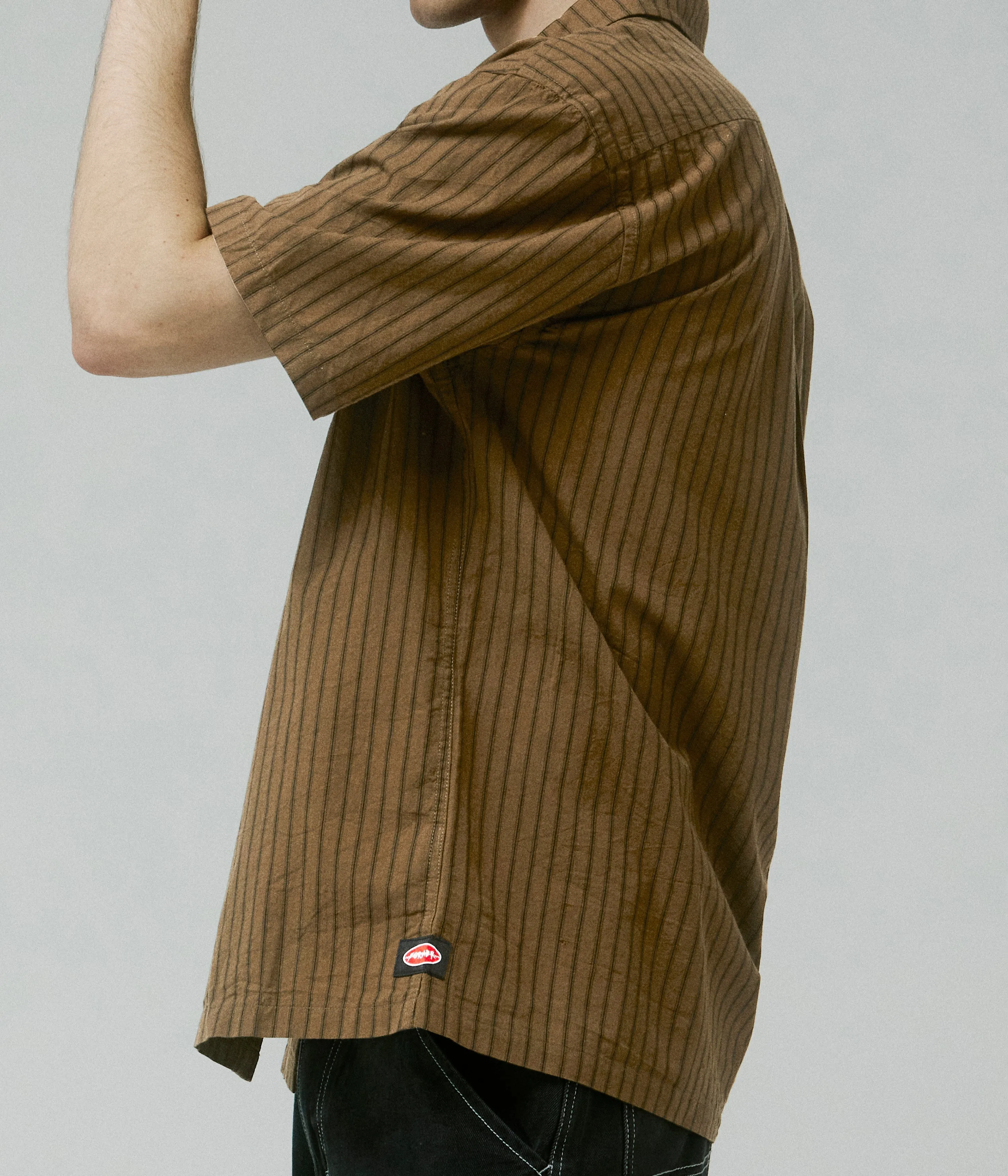 REYNOLDS STRIPE SS SHIRT // BARK Scoop neck femininity
