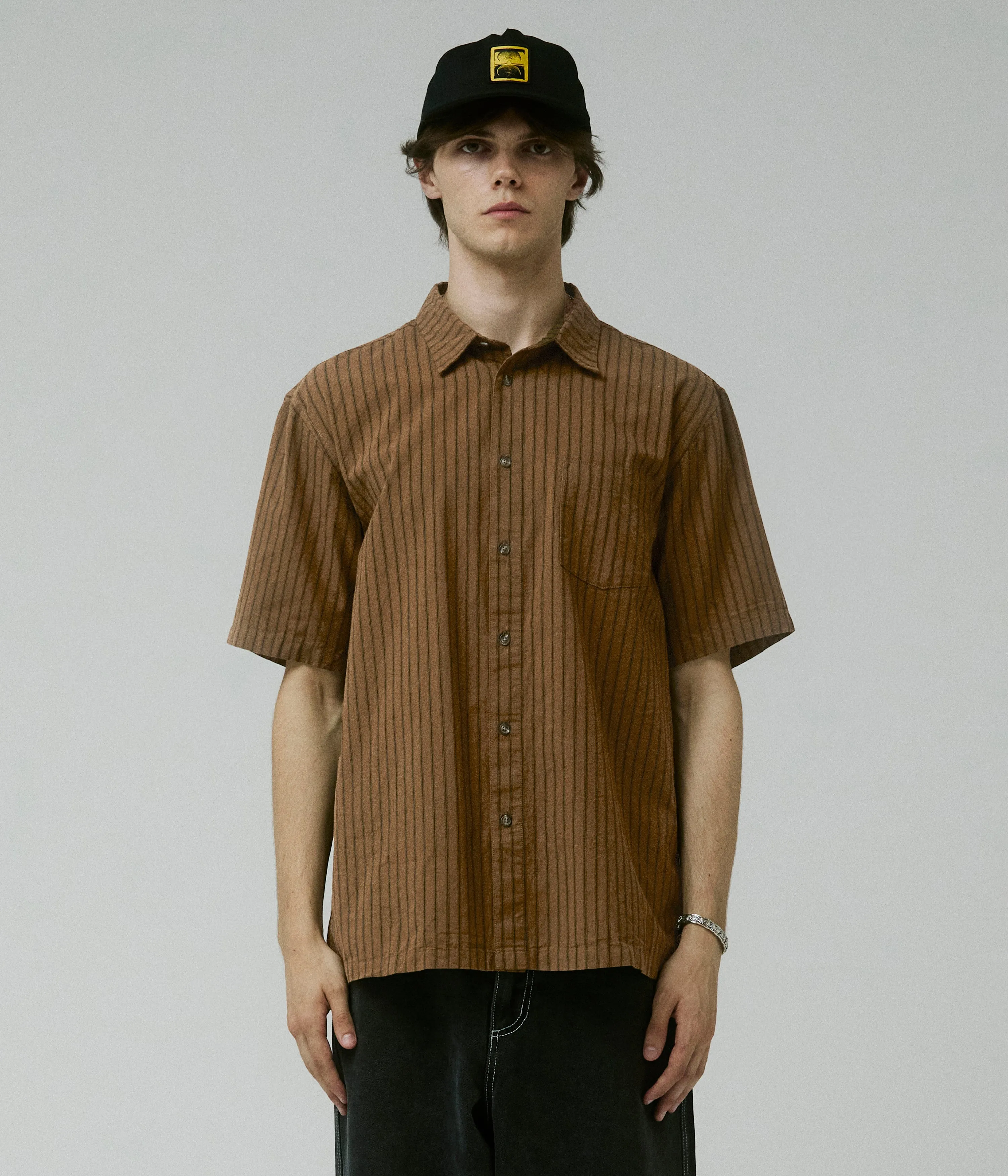 Prom Classic Layer Wear REYNOLDS STRIPE SS SHIRT // BARK