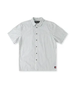 REYNOLDS STRIPE SS SHIRT // BONE TaglessCollar