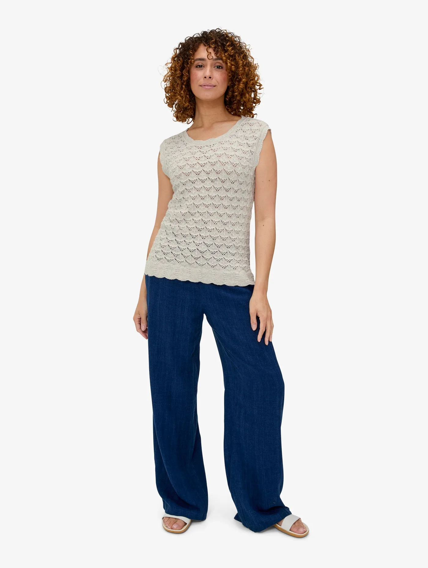 product mesh lining breathability Women's Rosen Knitted Tank Top