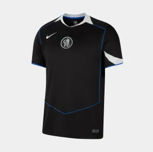 Breathable Jersey Material Daily Comfort Chelsea FC 2025/26 Stadium Third Replica Mens Jeresy (Black/Field Silver/Game Royal/Field Silver)