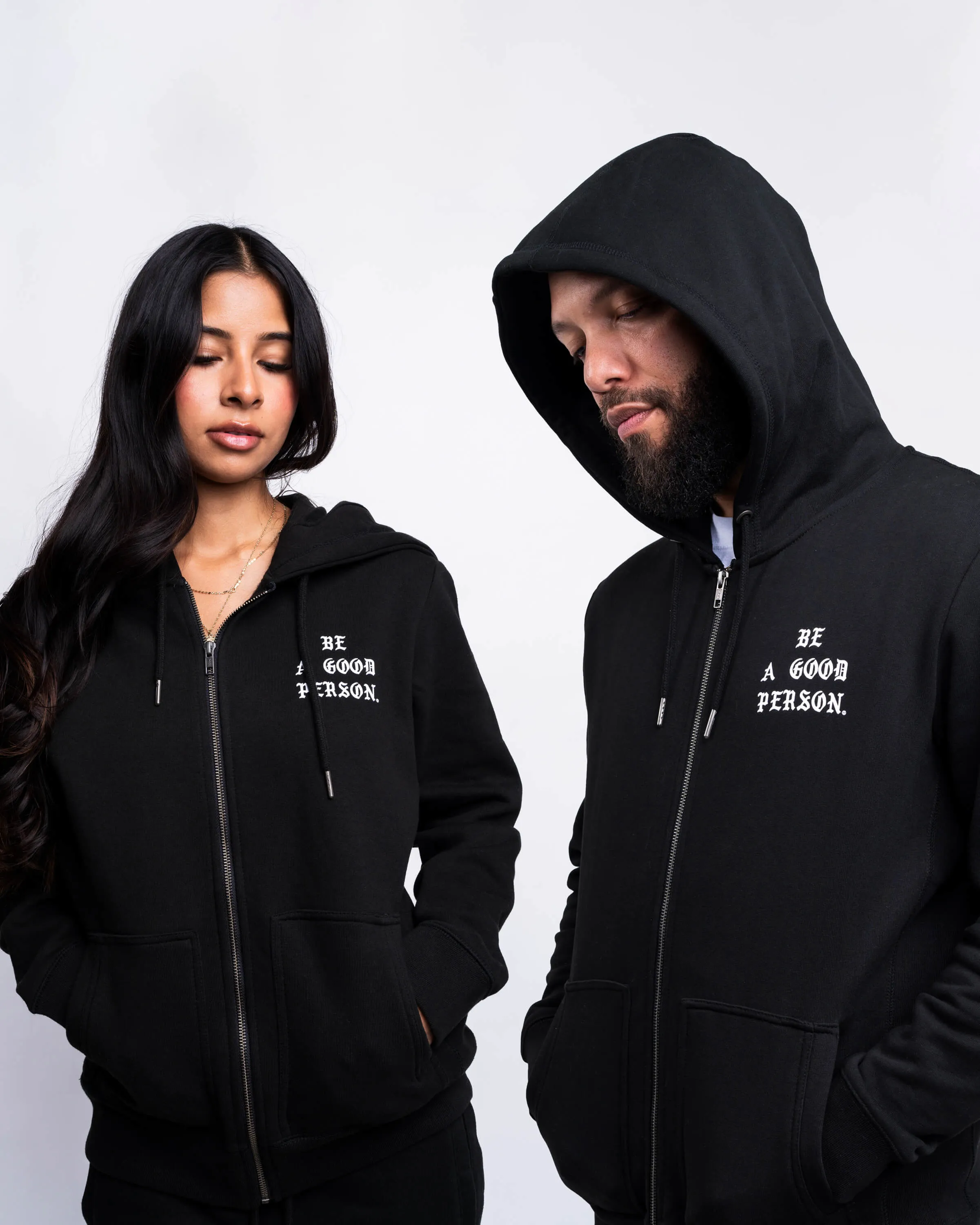 Saint Script Zip Up - Black Athletic Wear