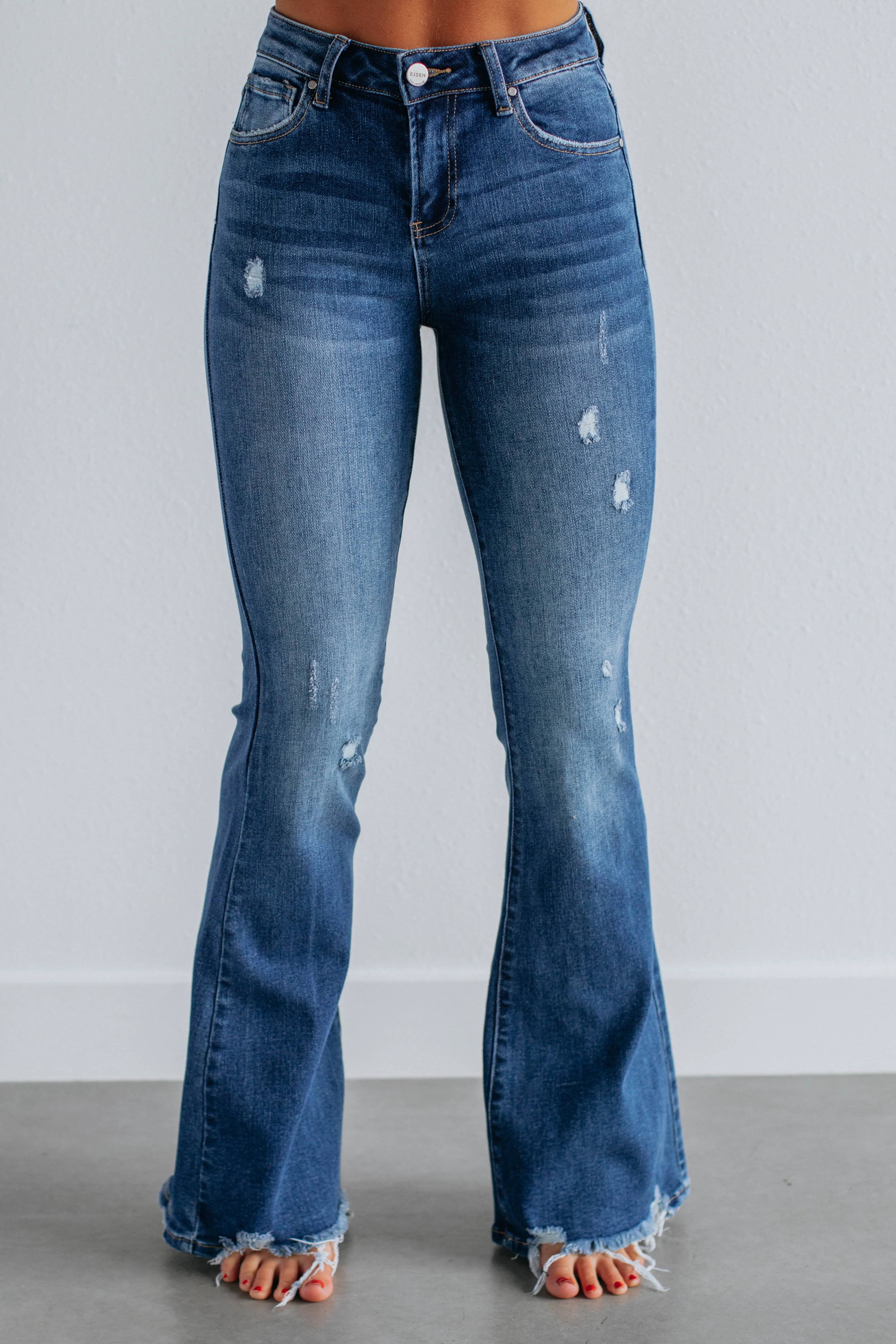 Samiya Risen Jeans - Dark Wash Polished Look