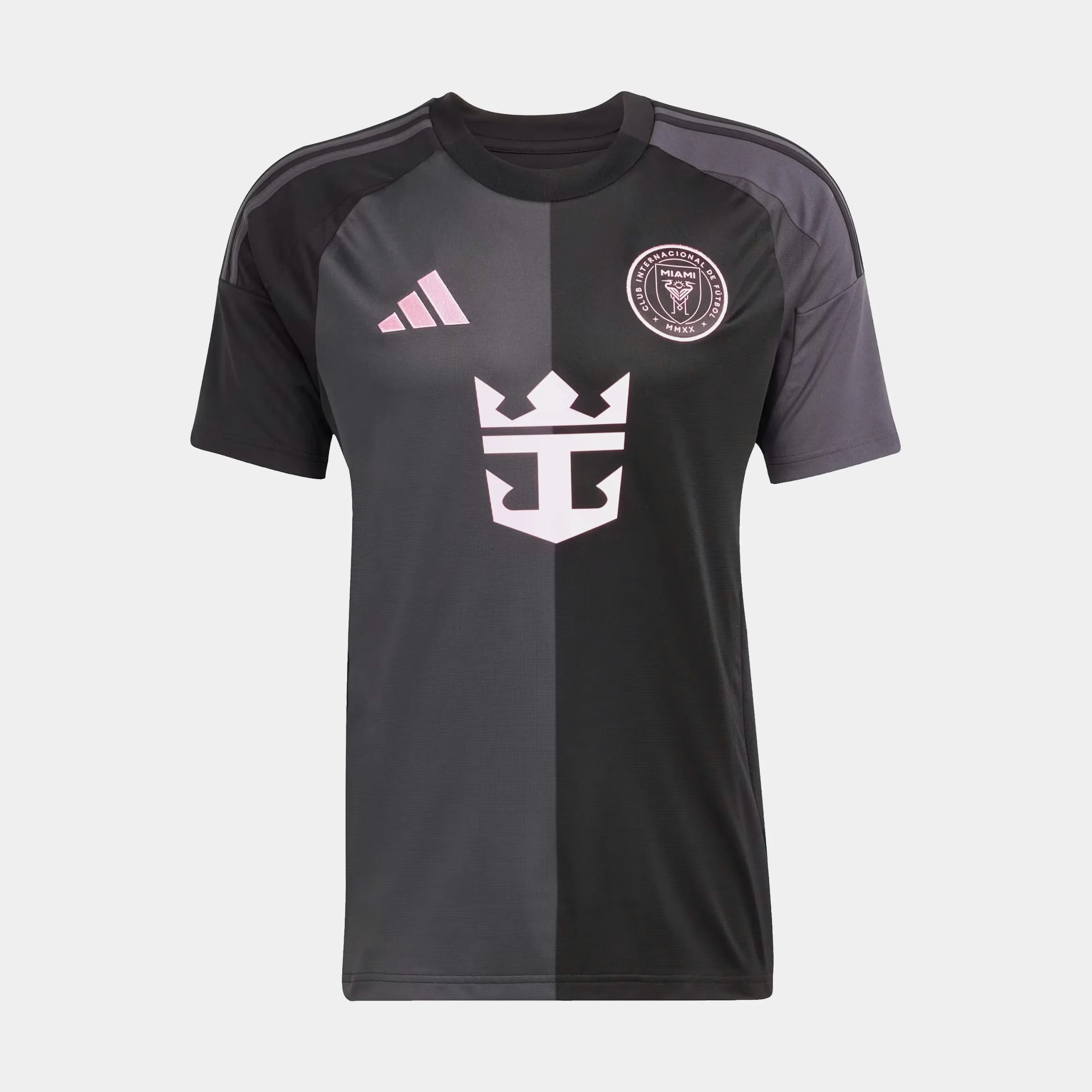 Inter Miami Away 24/25 Mens Jersey (Black/Pink) Bonded Seamless Relaxed Performance