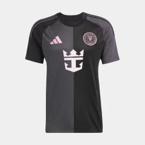 Motion Friendly Stretchable Side Inserts Inter Miami Away 24/25 Mens Jersey (Black/Pink)