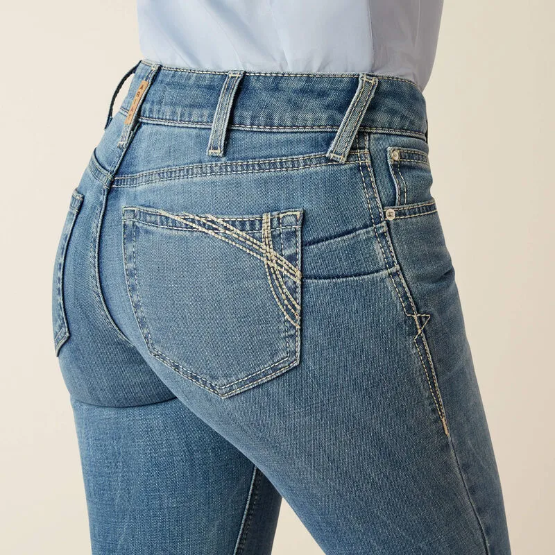 Ariat Women's Perfect Rise Naz Bootcut Jean in Crete (Available in Regular & Plus Sizes) Temperature Regulating Fabric