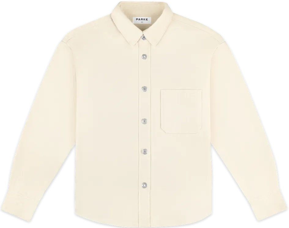 Casual Staple Hidden Storage Compartment Shacket