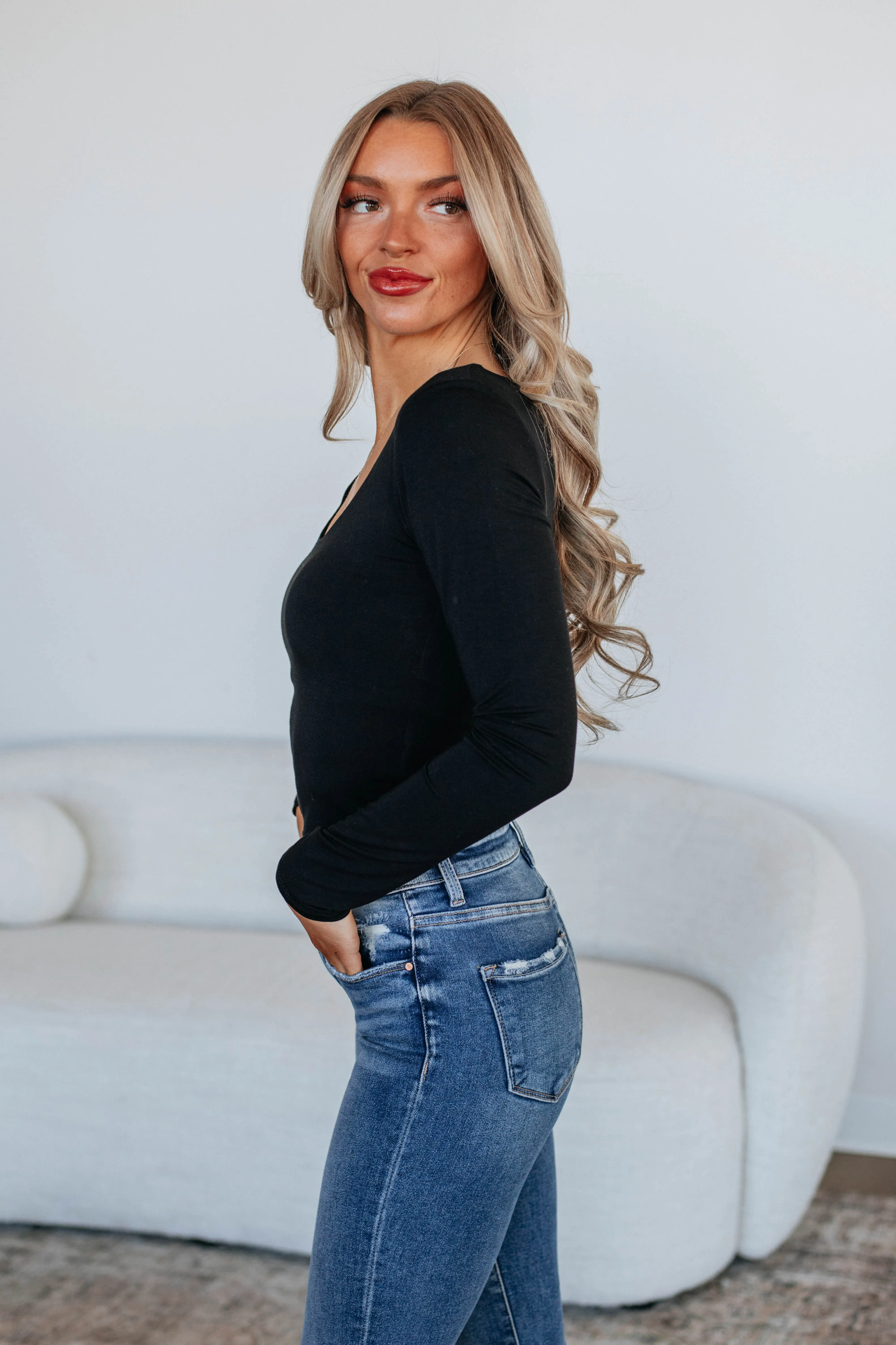 Shayla Basic Top - Black Fashion Ready