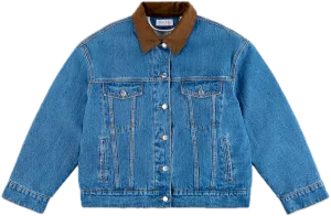 Noise Reduced Fasteners Down Filled Sherpa Lined Denim Jacket