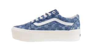 Woven Old Skool Stackform "Denim" Smooth Soles Fashionable