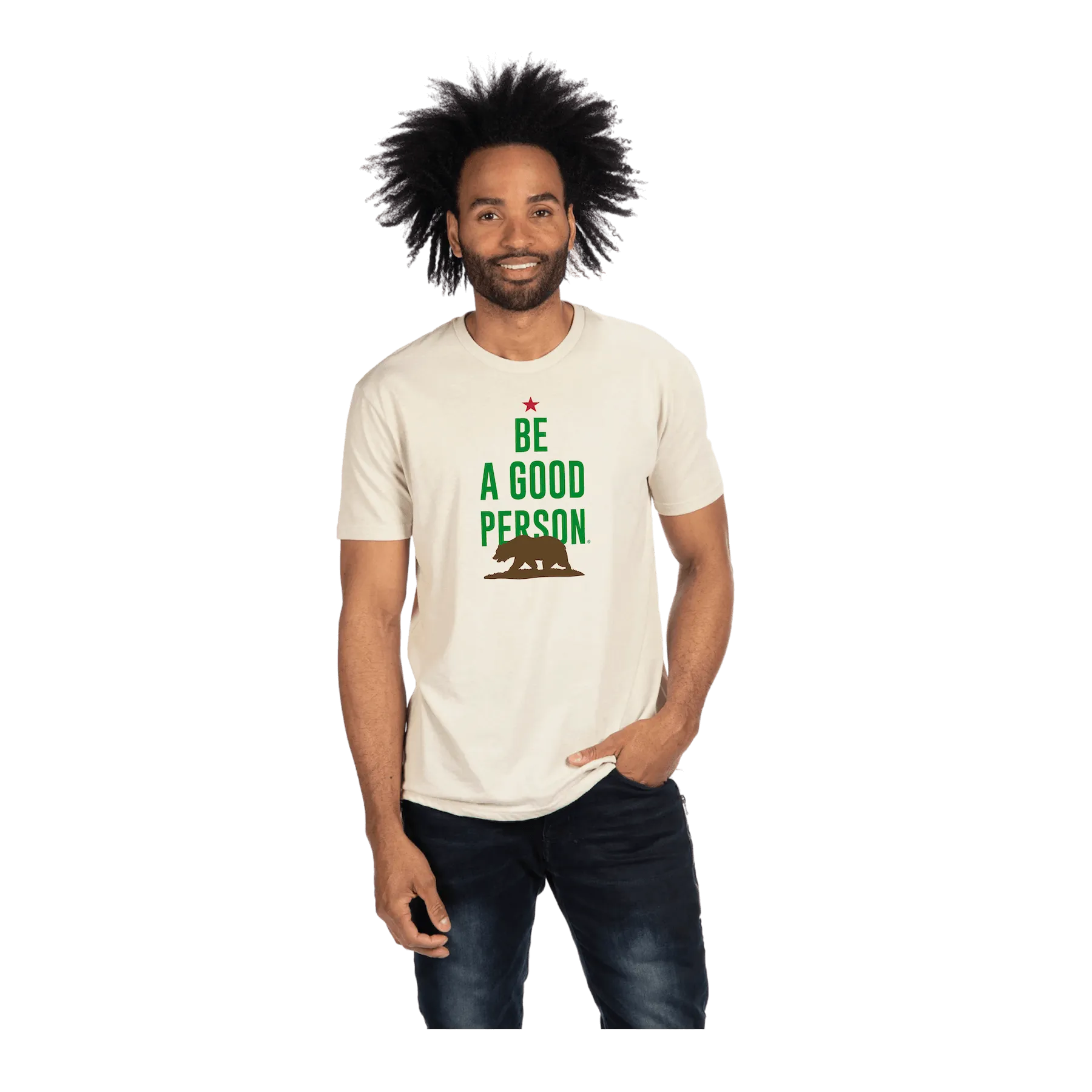 Non Irritating Tags Signature California Hometown T-Shirt - Cream