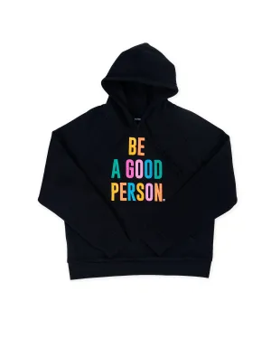 Signature Embroidered Hoodie - Black Color Spectrum Hooded