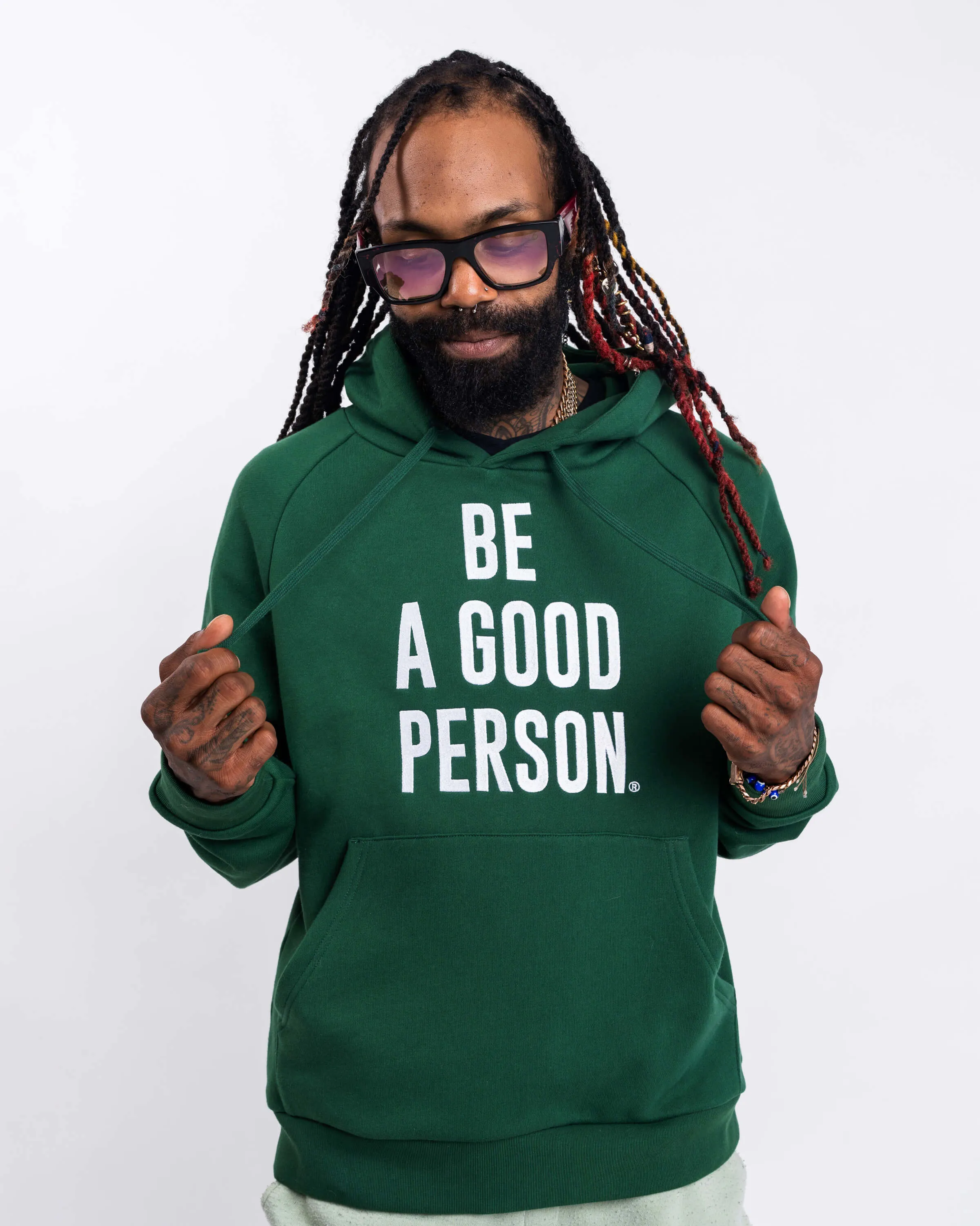 product return policy Warm Comfort Signature Embroidered Hoodie - Forest Green