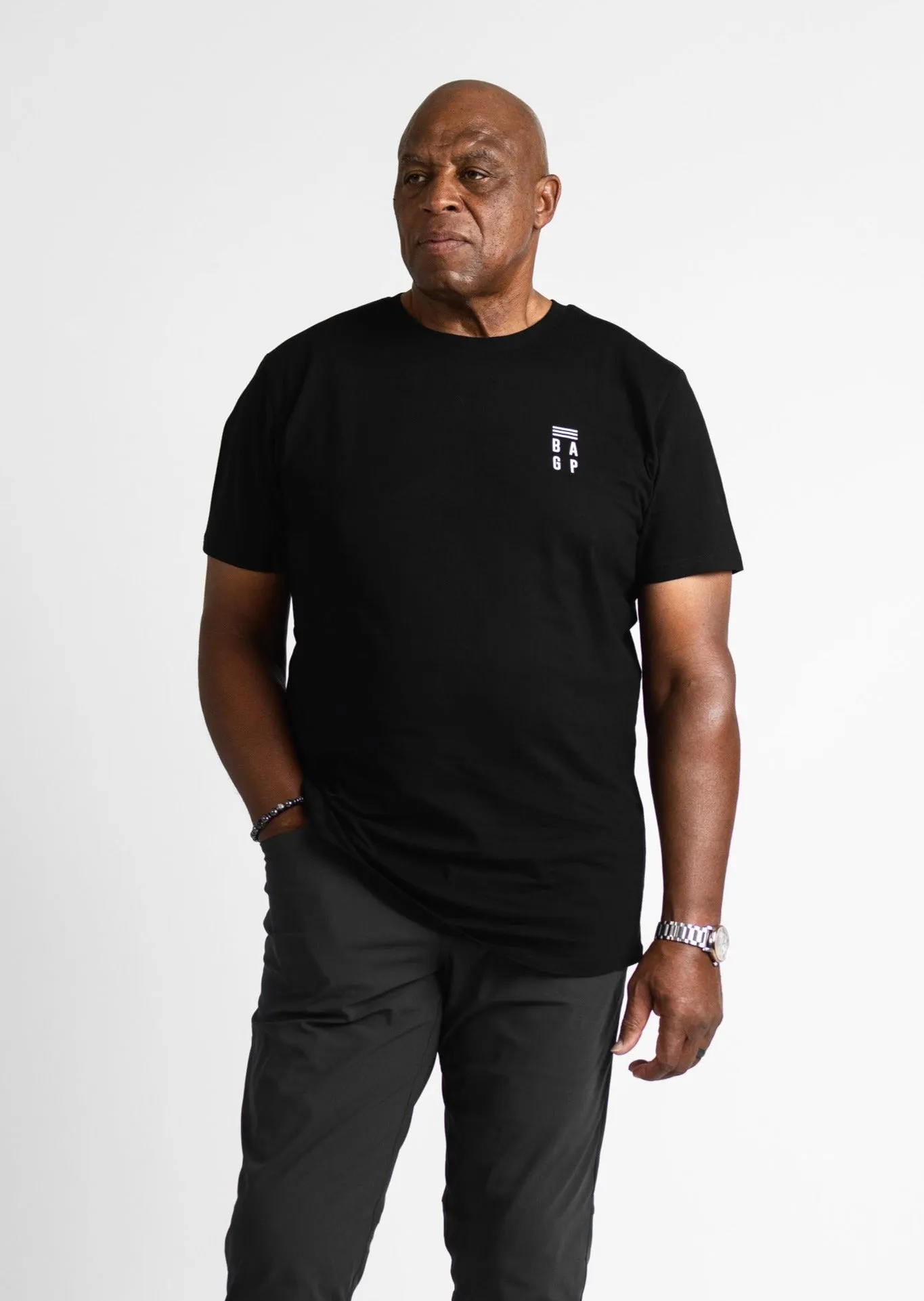 Comfy Wear Fit Signature Heavyweight Scallop T-Shirt - Black