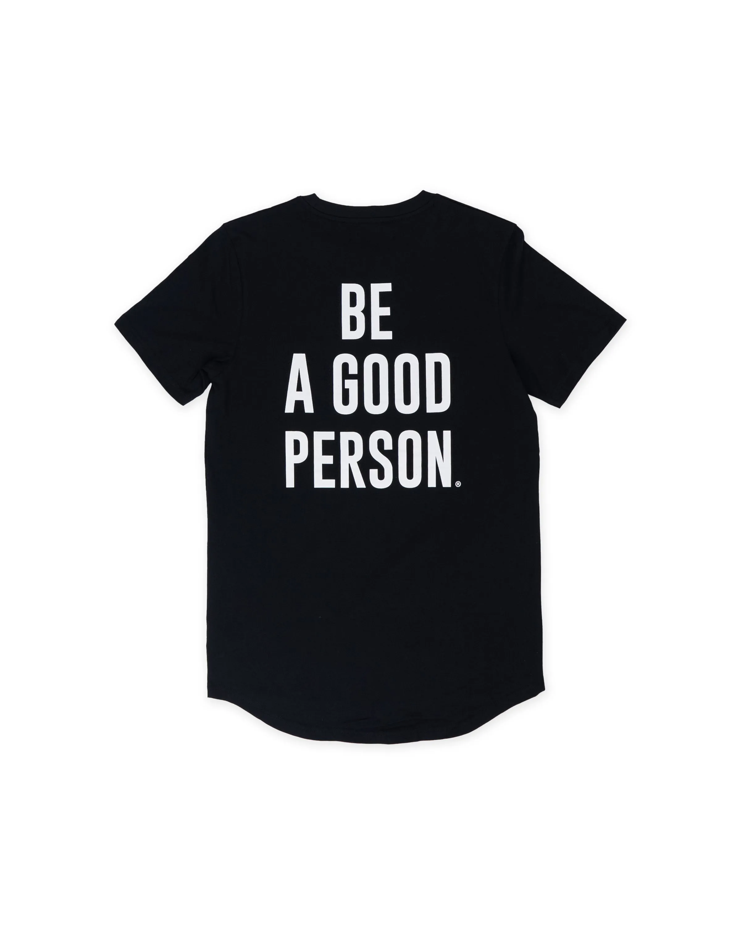 Anti Pilling Fabric Signature Heavyweight Scallop T-Shirt - Black