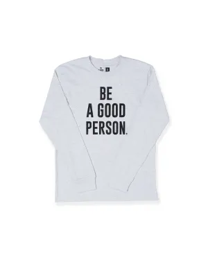 Signature Long Sleeve - Ash White Easy-Going Style Simple Look