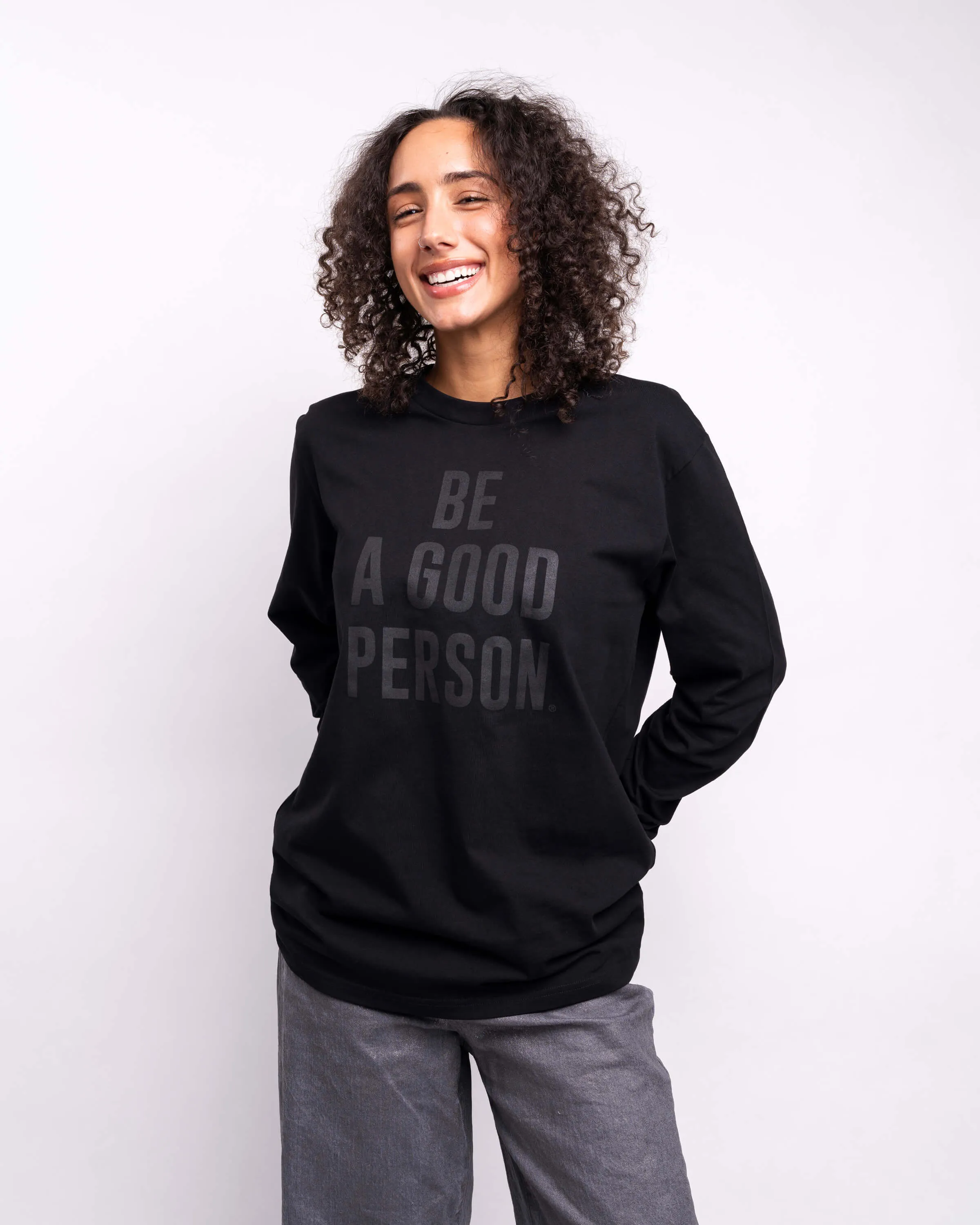 Signature Long Sleeve - Asphalt Effortless Look Hydrophobic coating