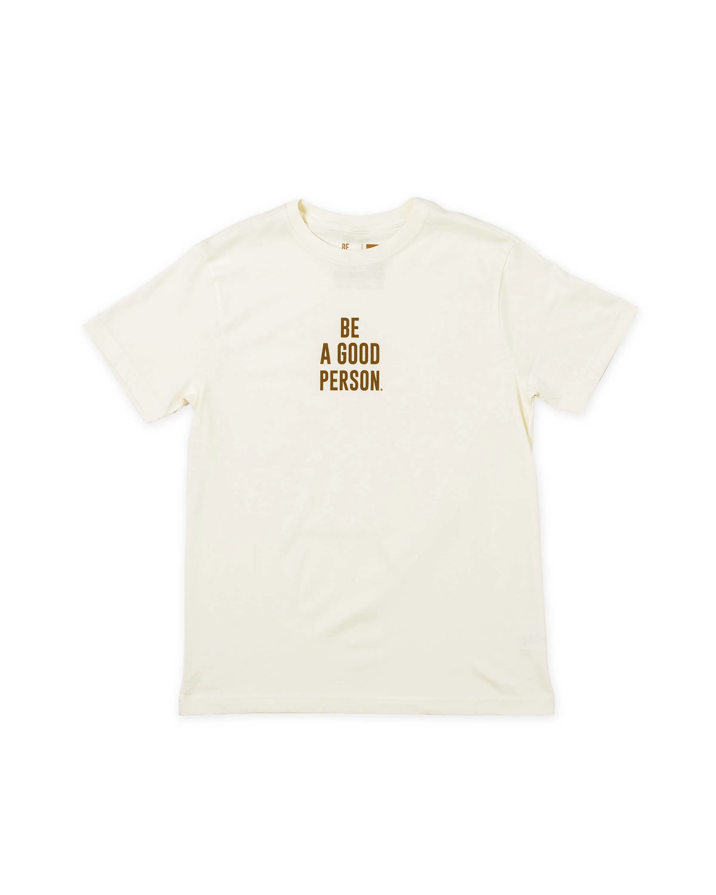 Slim Fit Cut Signature T-Shirt - Cream/Brown
