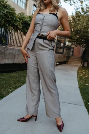 Bold Waistband Silver Lining Pants