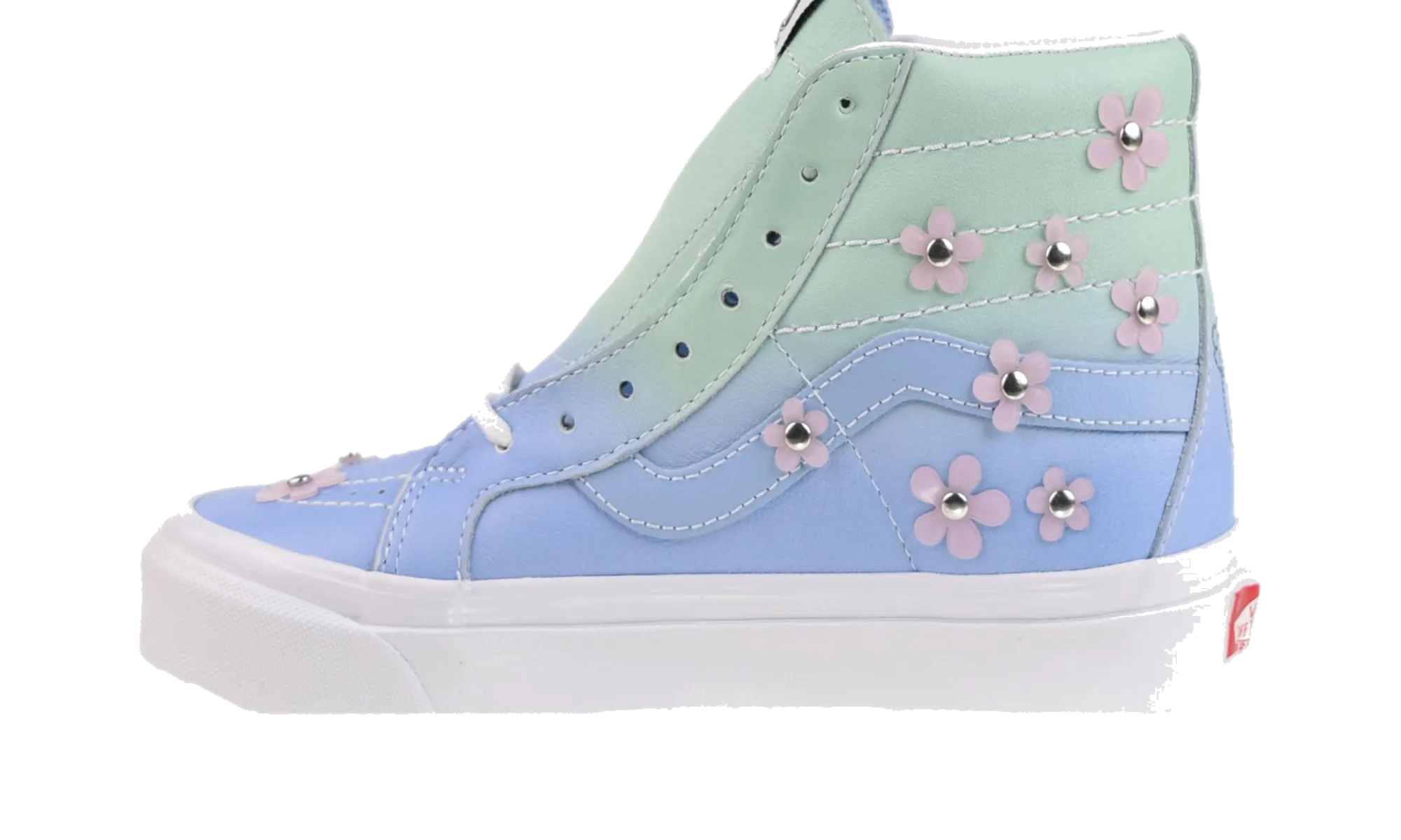 Comfortable Wear Abrasion Resistant Toe Sk8-Hi 38 Dx Spongebob Sandy Liang "Blue-Green-White"